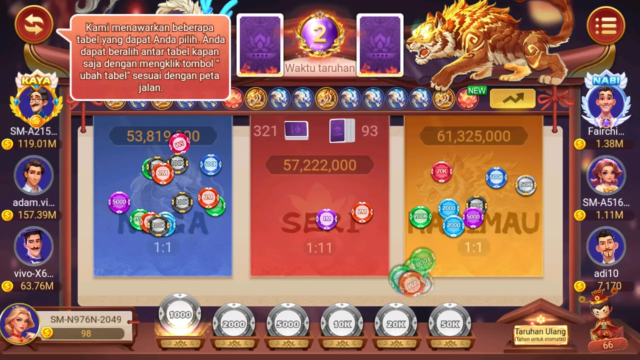 Jackpot besar di game Dragon Tiger